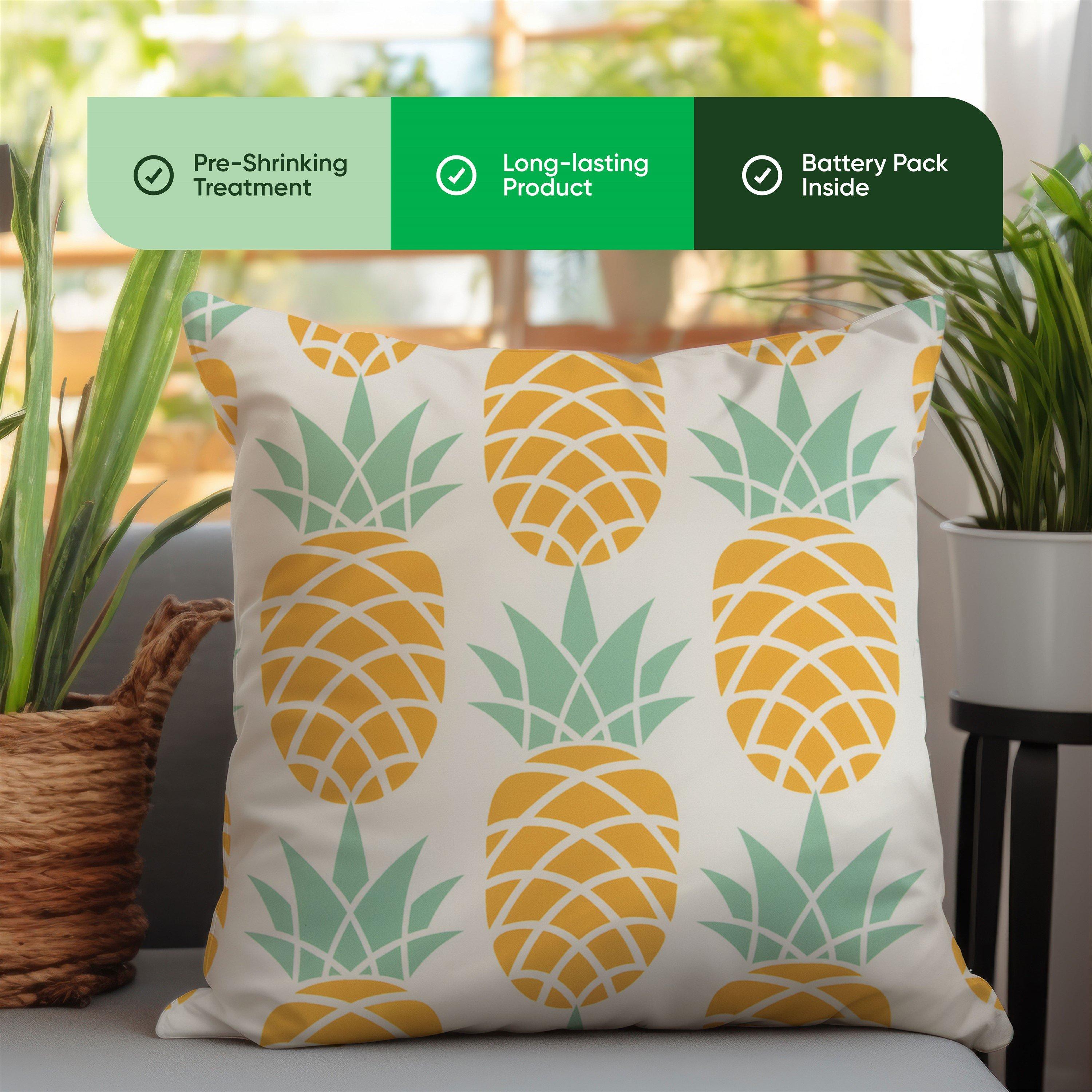 Multi - Streetwize - Light Up Outdoor Pineapple Scatter Cushions - 6