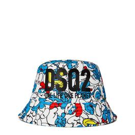 DSquared2 Smurf Print Bucket Hat