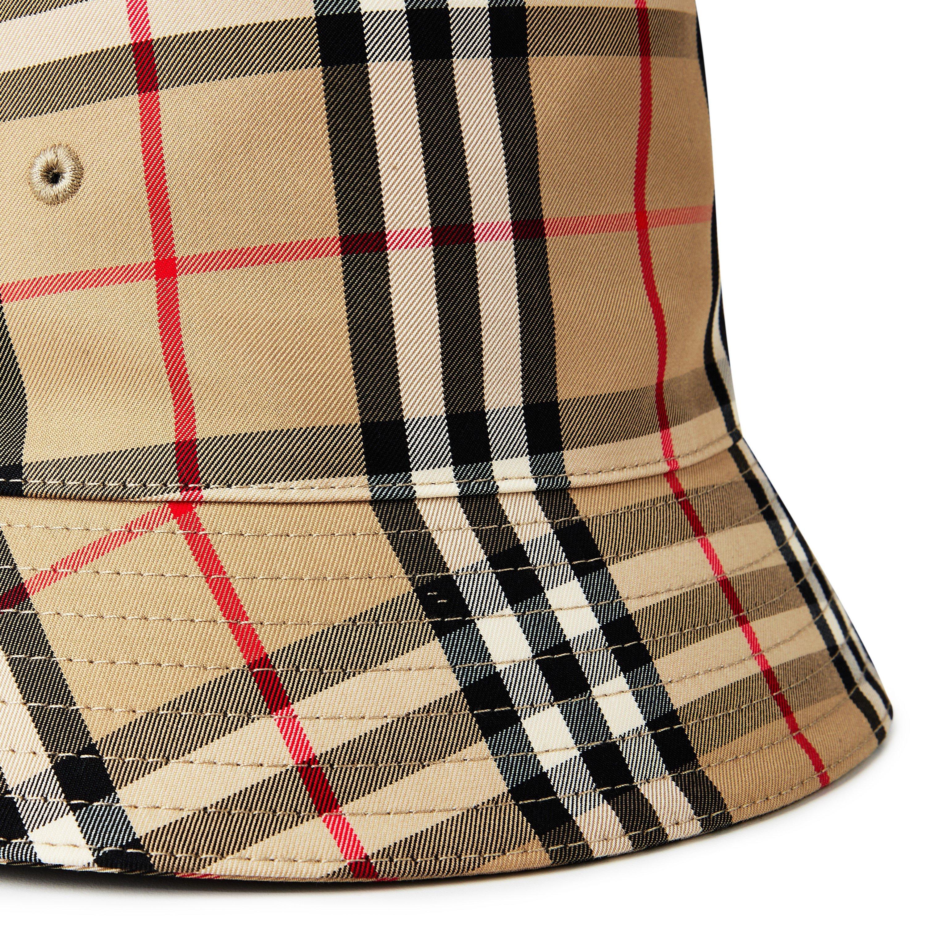 Arc Beige A7026 - Burberry - Men's Nova Check Cotton Bucket Hat - 4