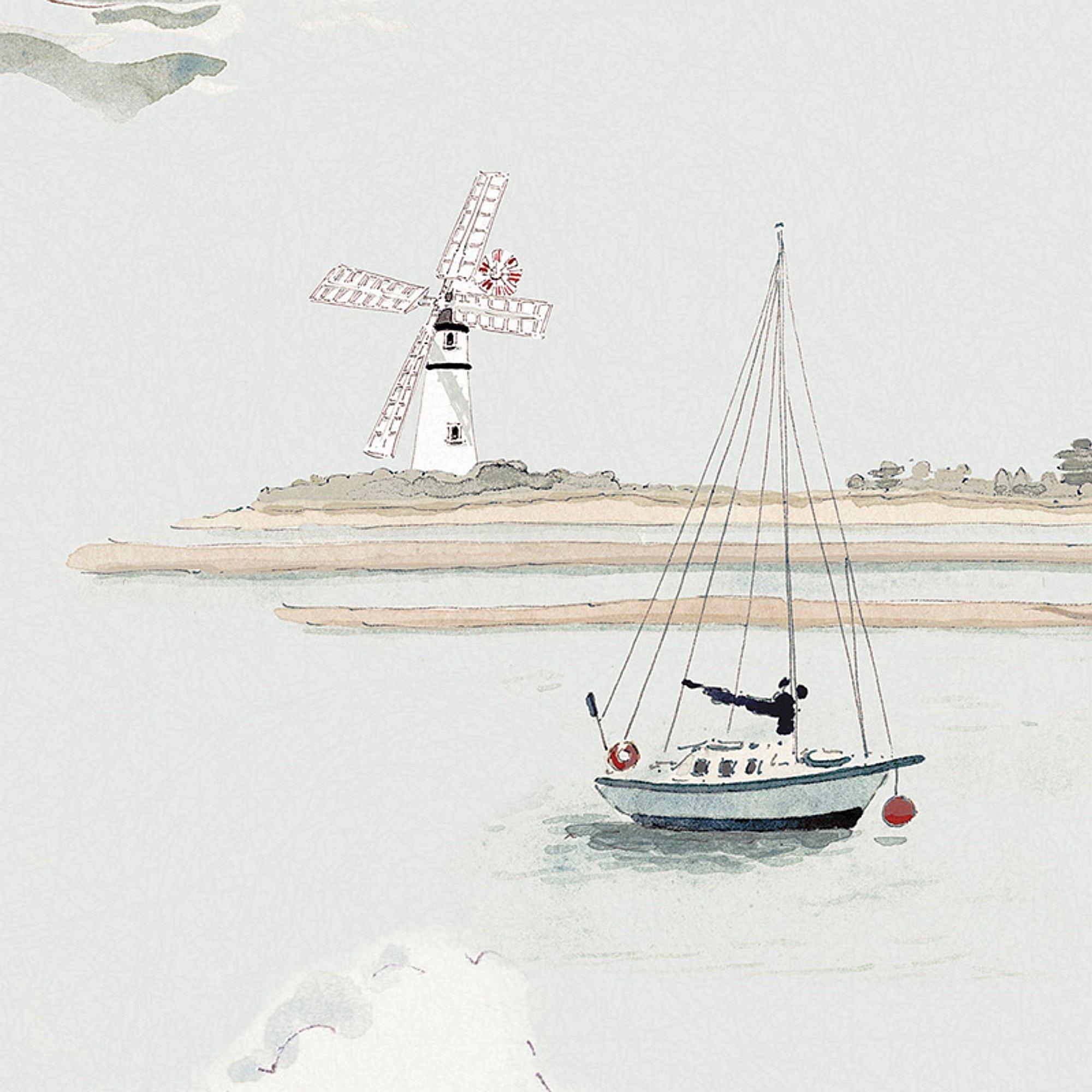 Cottesmore Sky - Sophie Allport - Coastal Boats Wallpaper - 4