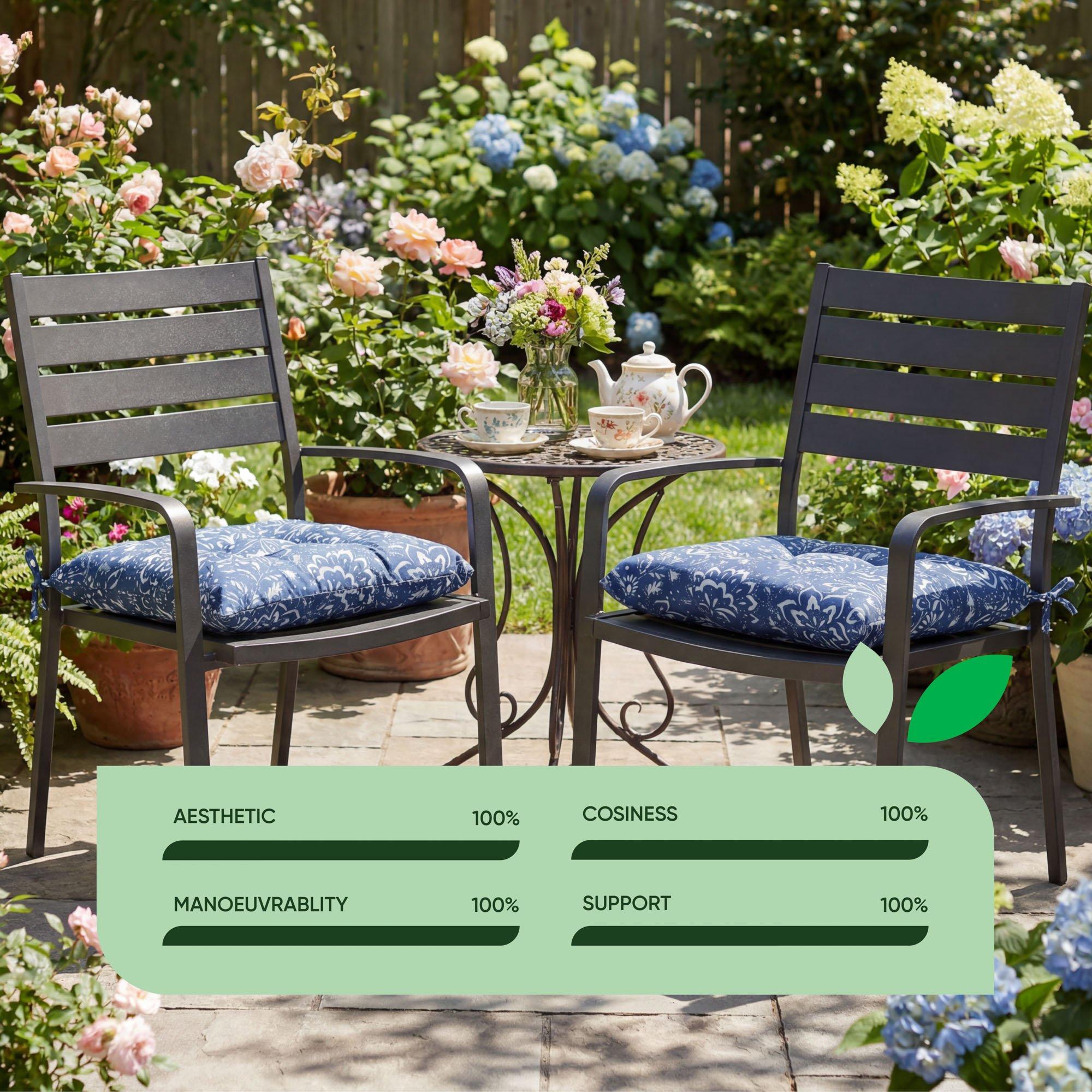 Blue - Streetwize - Outdoor Hampton Seat Pads - 5