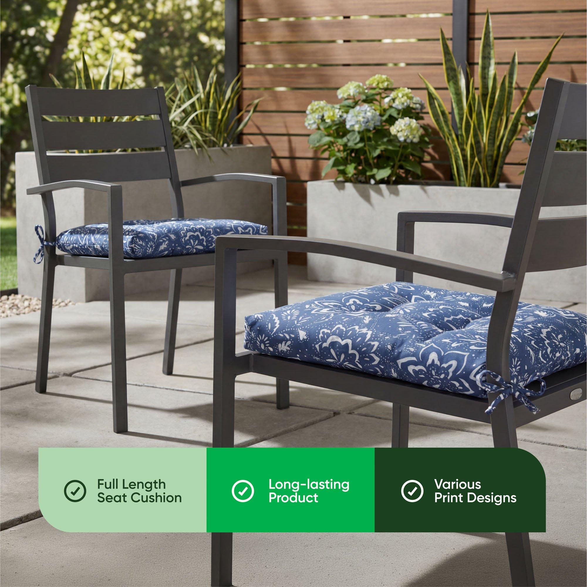 Blue - Streetwize - Outdoor Hampton Seat Pads - 6