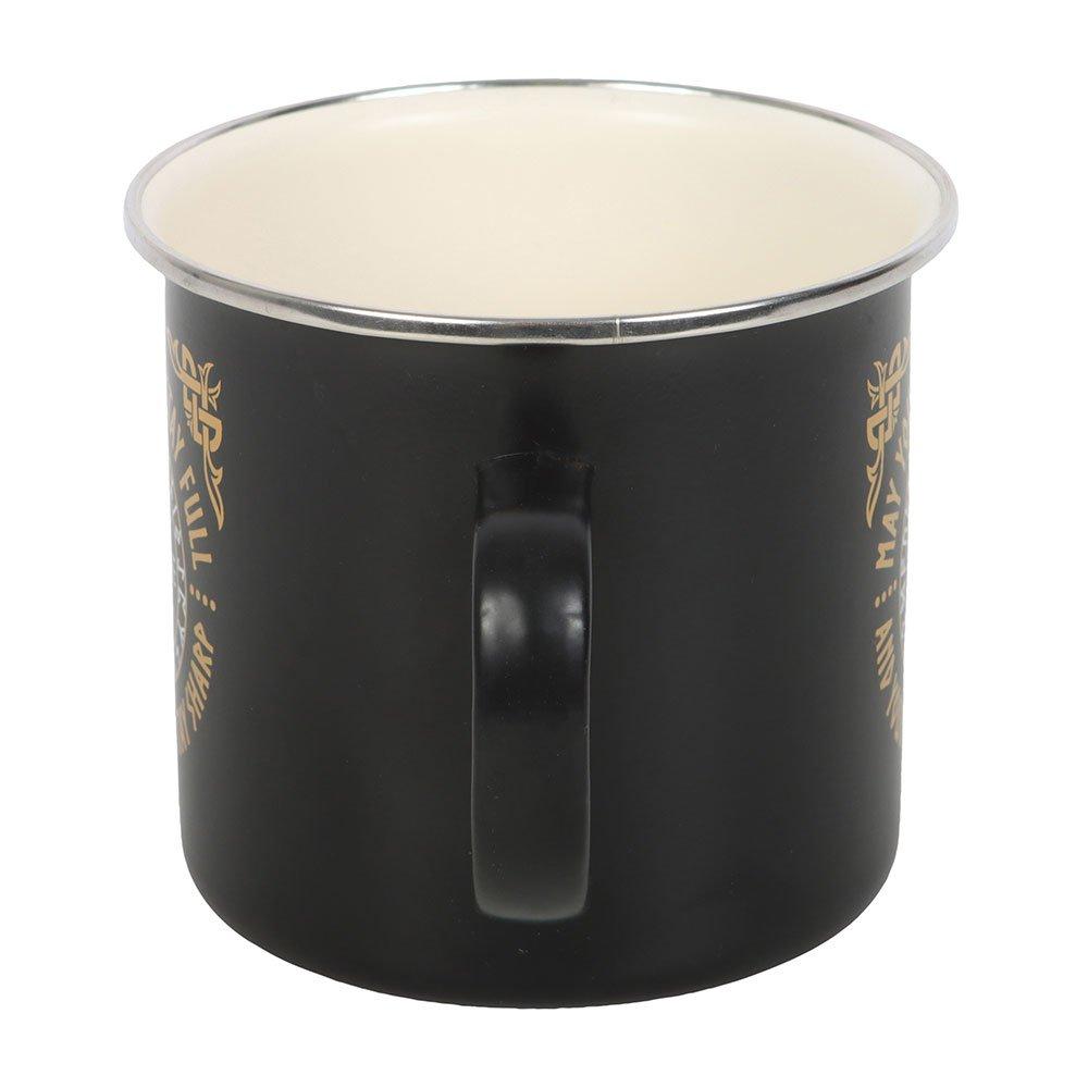 Black - Something Different - Viking Compass Enamel Mug - 4