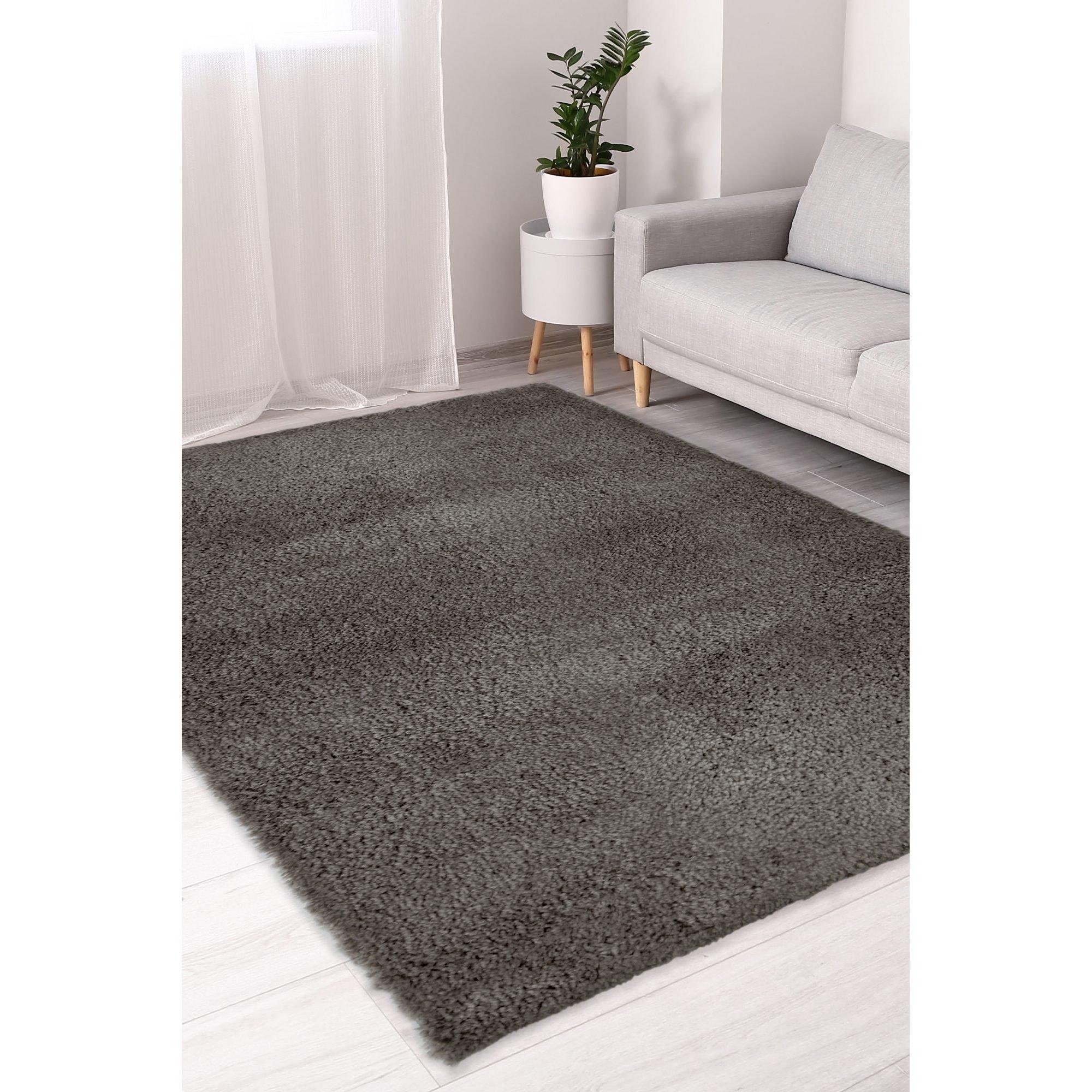 Charcoal - Homemaker - Snuggly Plain Rug Charcoal - 1