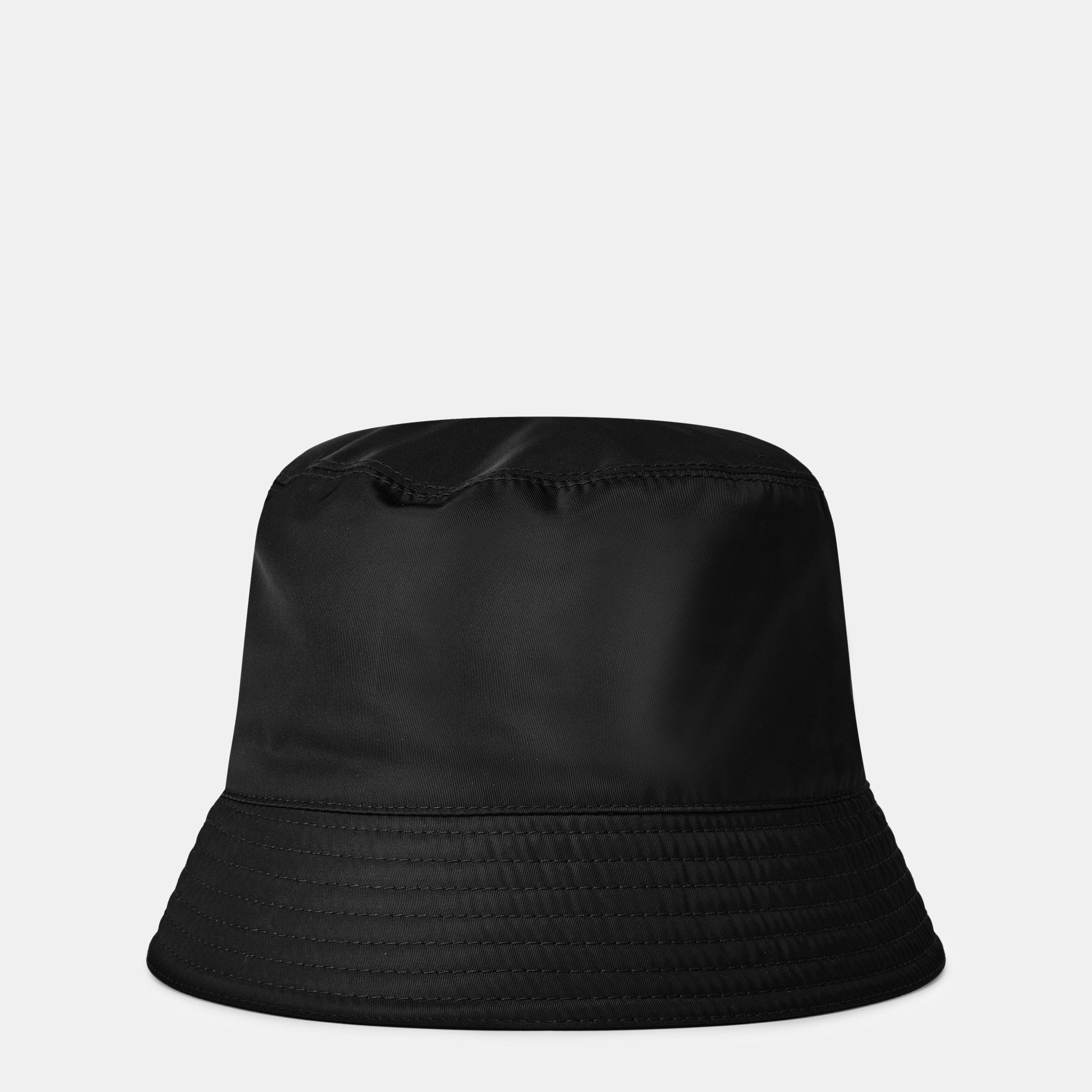 Black F0002 - Prada - Men'S Plain Nylon Bucket Hat - 2