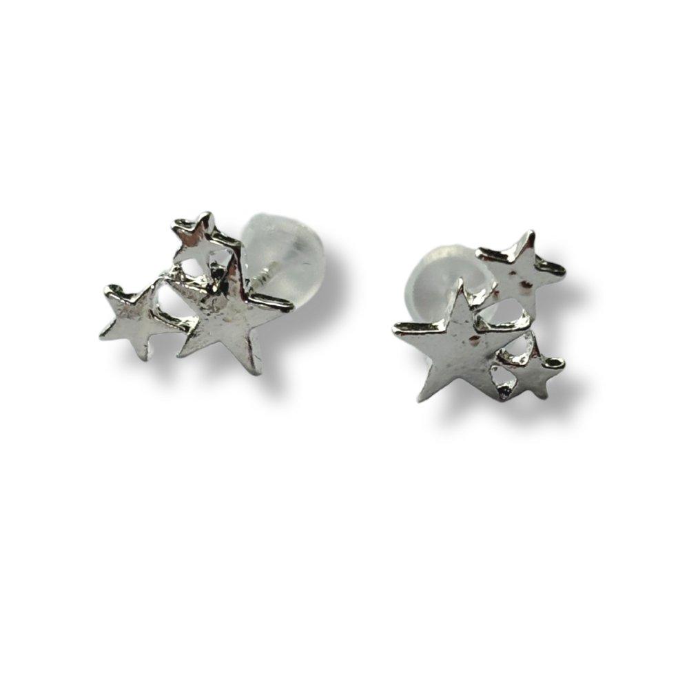 Silver - Aye Do Gifts - Star Burst Silver Stud Earrings - NP-STDBstar - 1