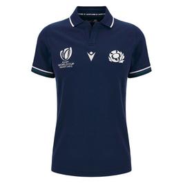 Macron RWC Scotland Rugby Home Cotton Shirt 2023 2024 Womens