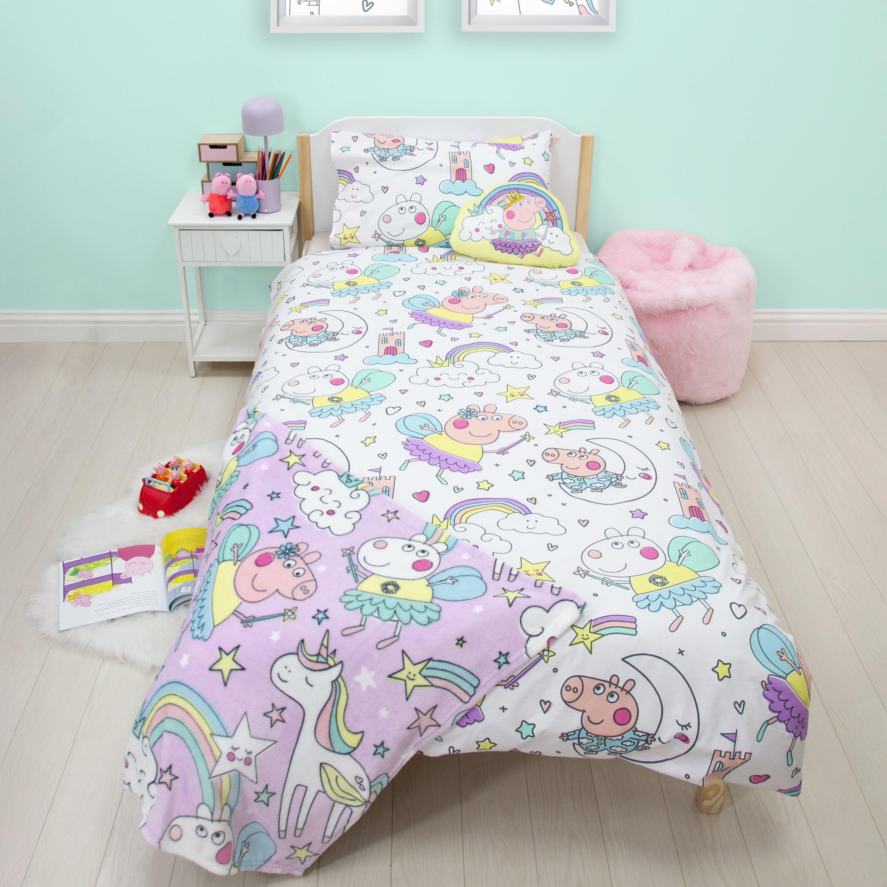 Peppa Pig  Kids Time Bedtime Single Panel Duvet - 
