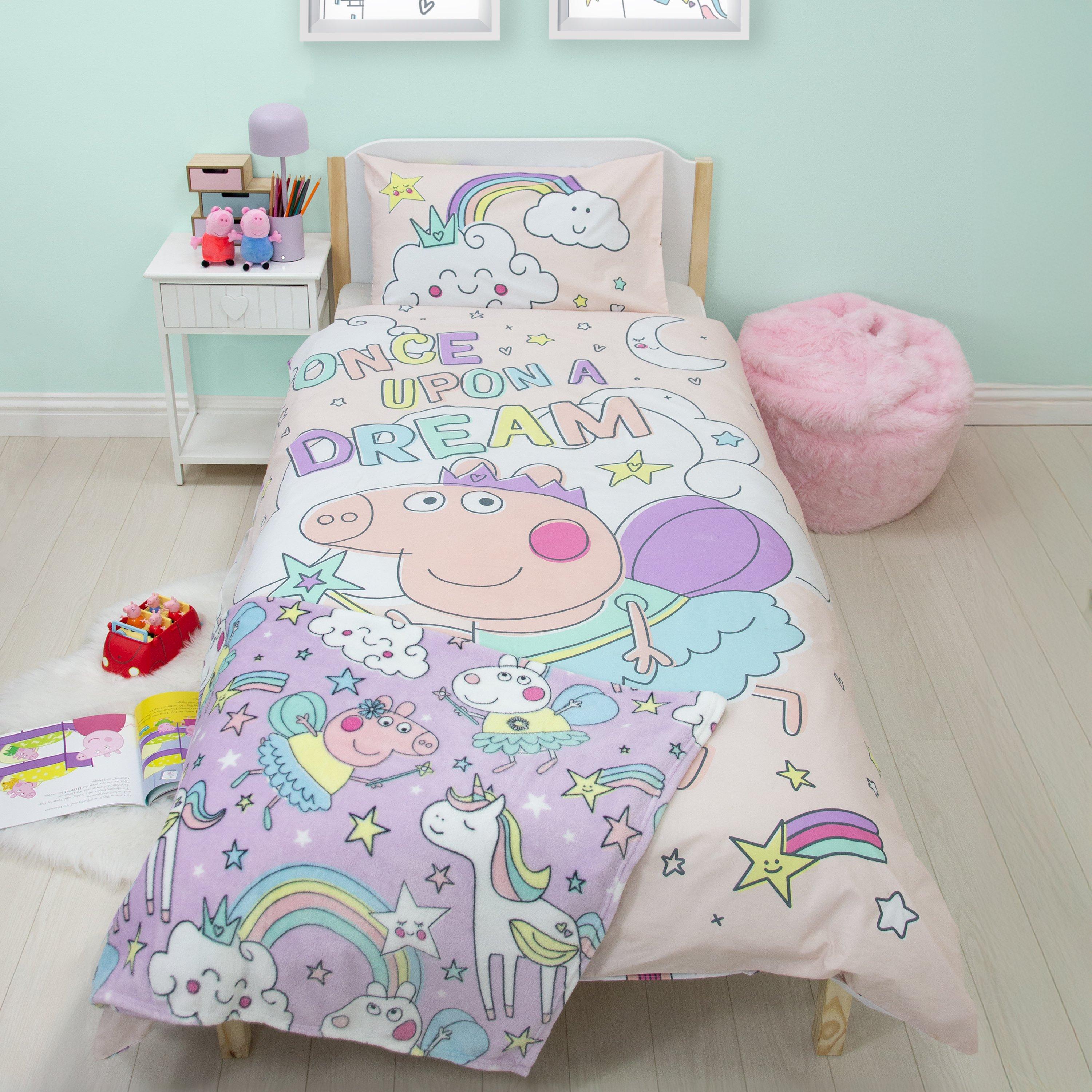 Multi - Peppa Pig - Peppa Pig Time Bedtime Single Panel Duvet - 2