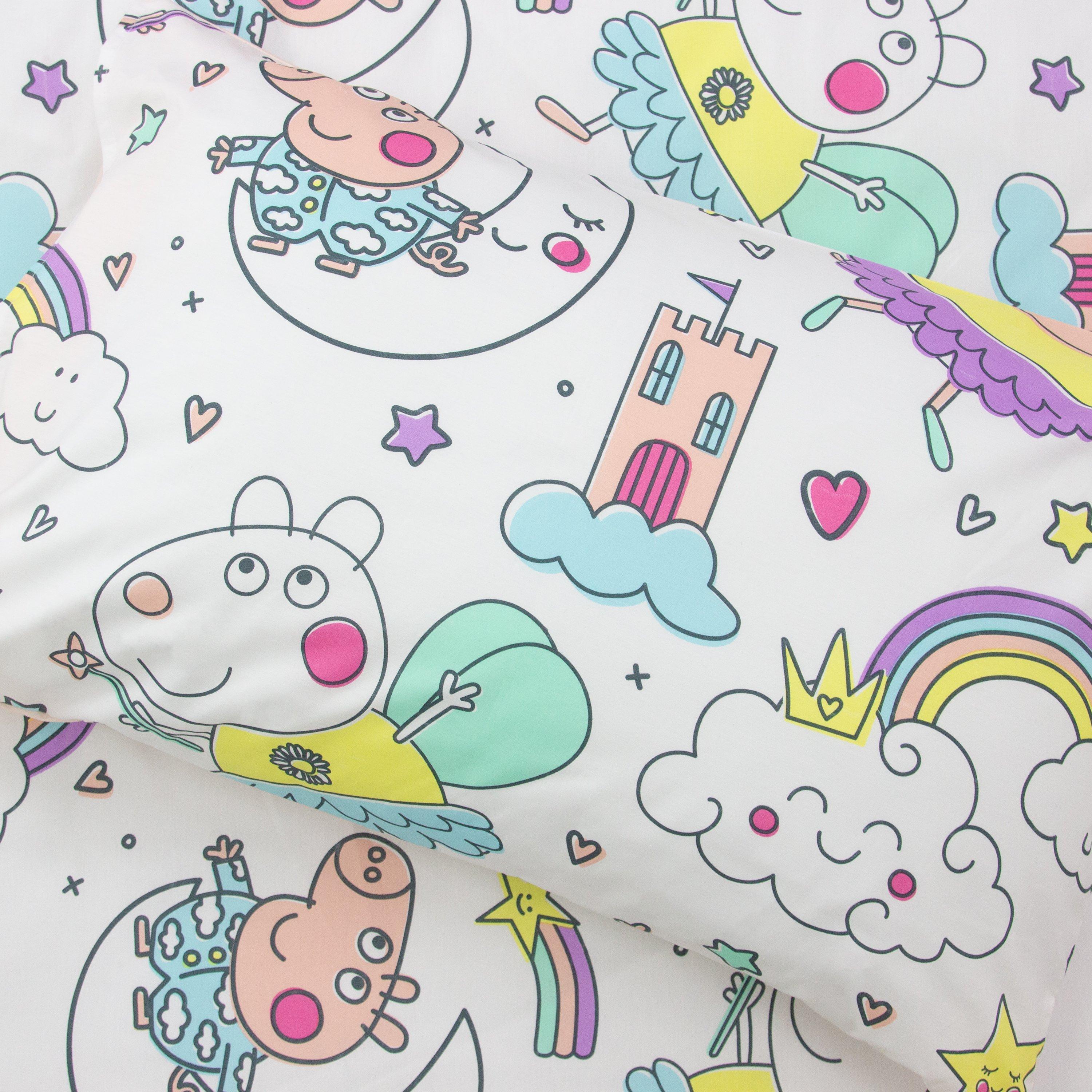 Multi - Peppa Pig - Peppa Pig Time Bedtime Single Panel Duvet - 3