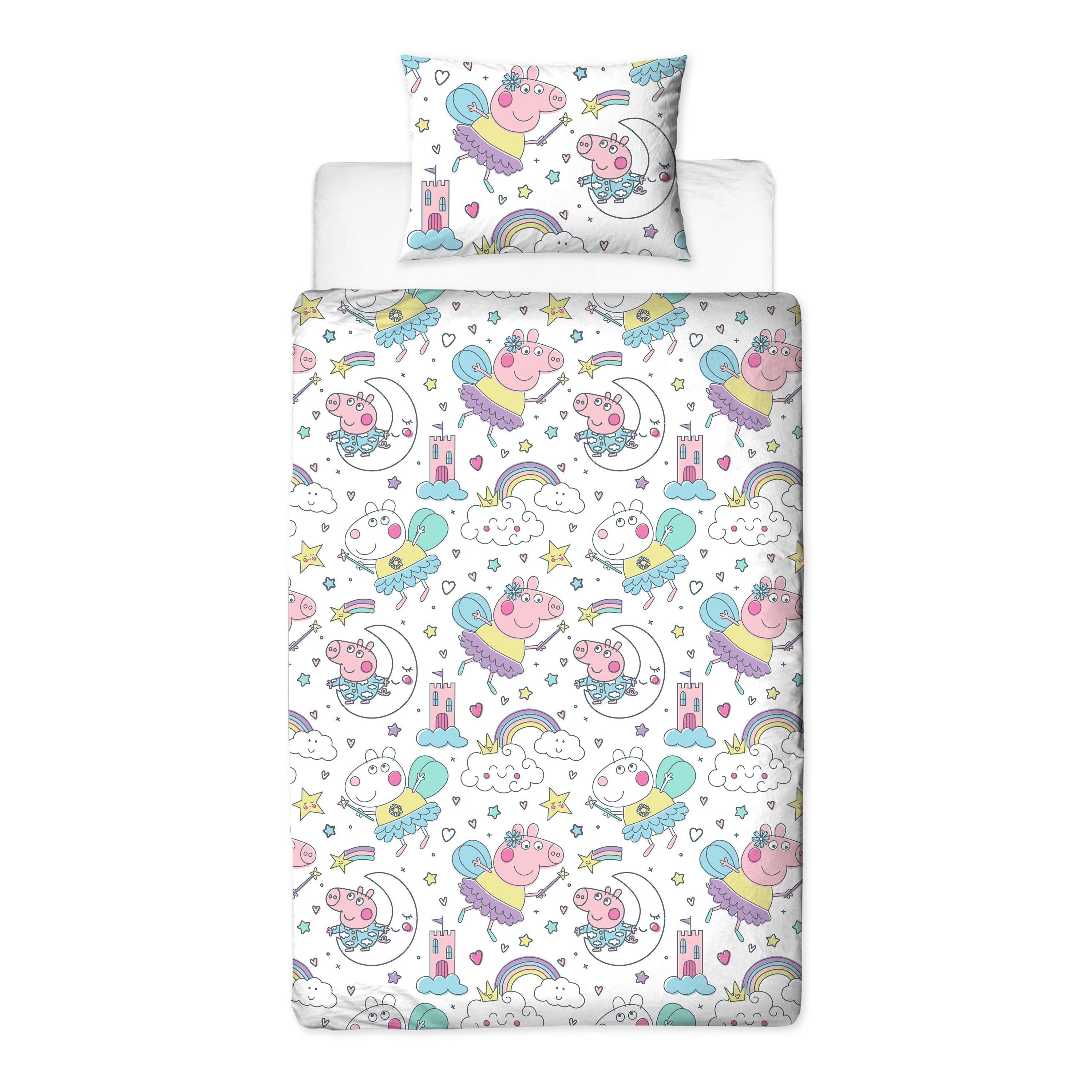 Multi - Peppa Pig - Peppa Pig Time Bedtime Single Panel Duvet - 5