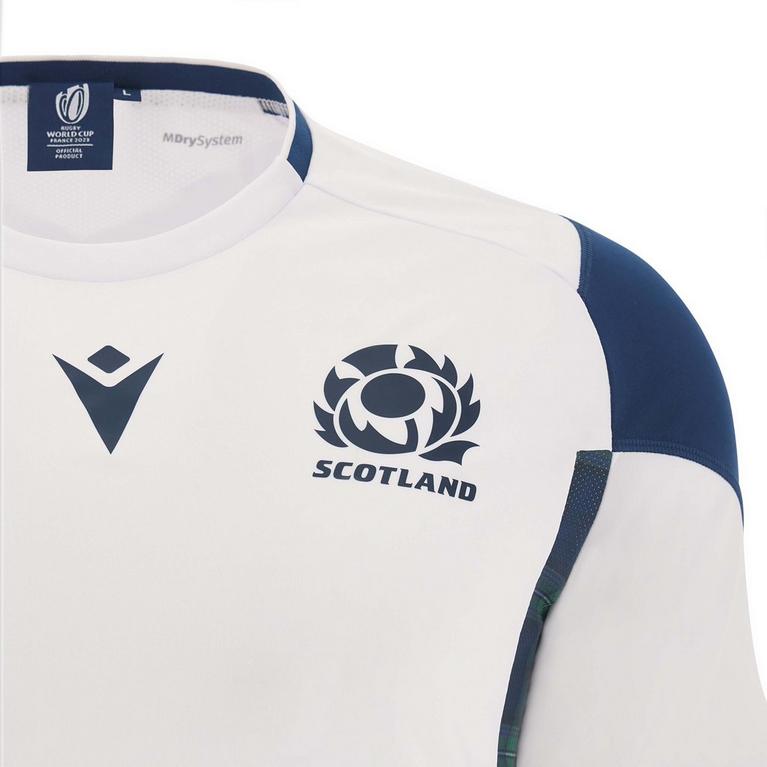 Wh/Trt/Bl - Macron - Scotland Rugby Training T-shirt 2023 2024 Adults - 3
