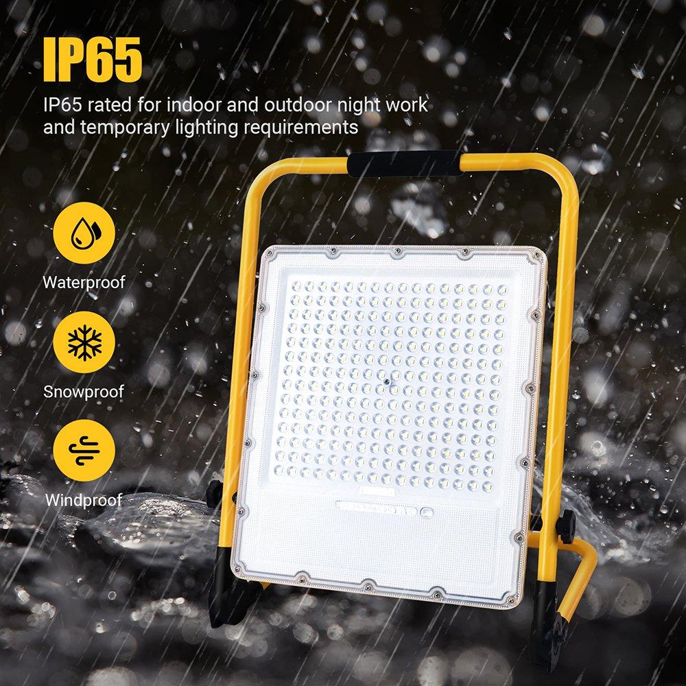 Yellow - Breeins - Portable Rechargeable LED Floodlight Work Light - 6