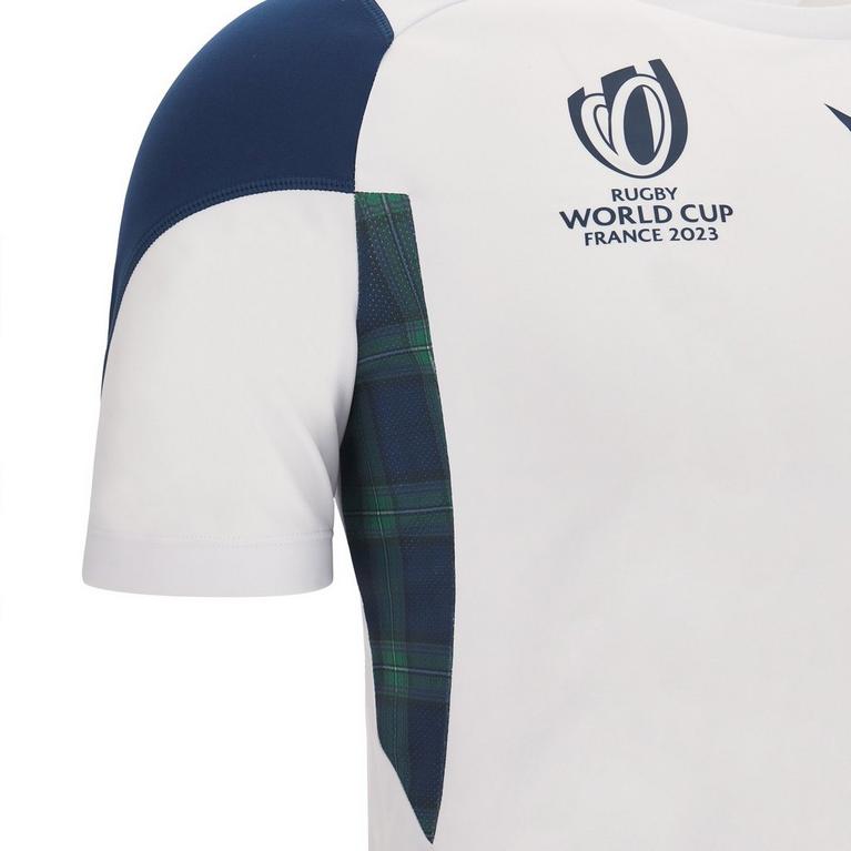 Wh/Trt/Bl - Macron - Macron Scotland Rugby Training T-shirt 2023 2024 Juniors - 4
