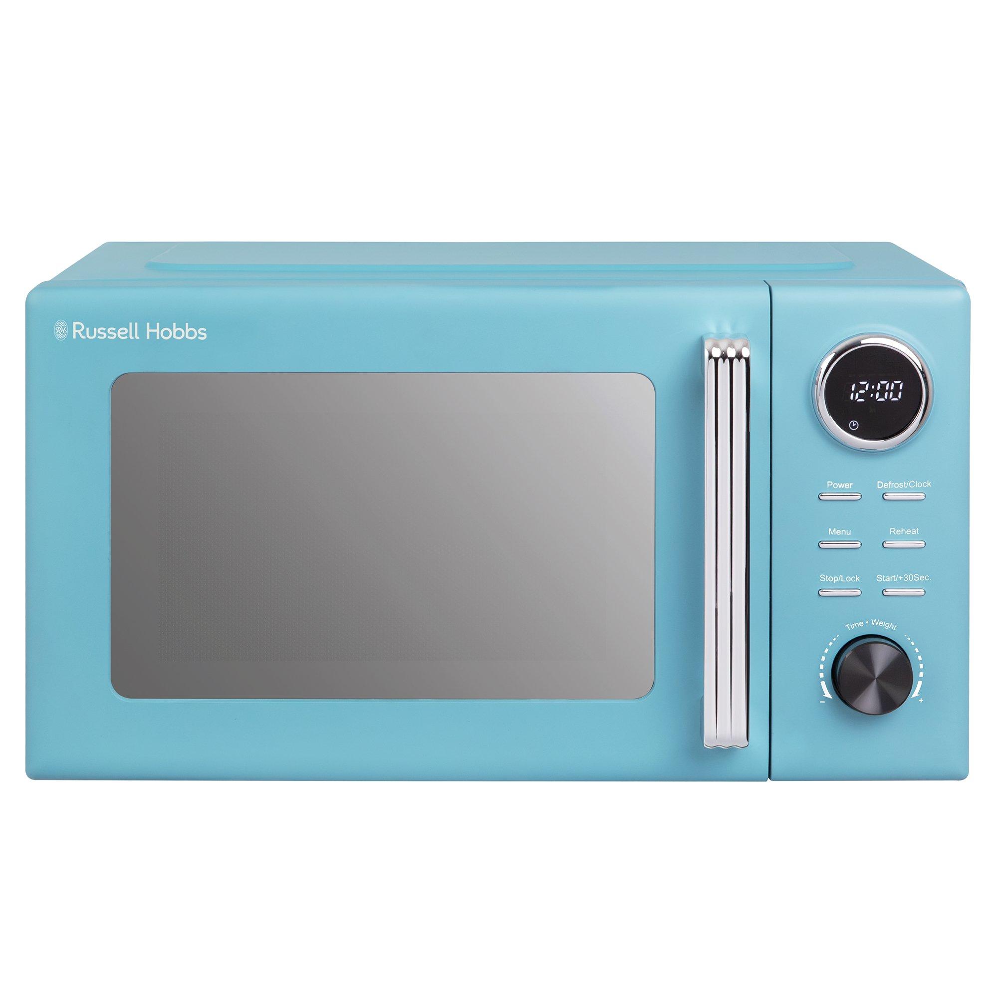 Retro Blue - Russell Hobbs - RHMD838RB Hanley 20L 800W Digital Microwave - 1
