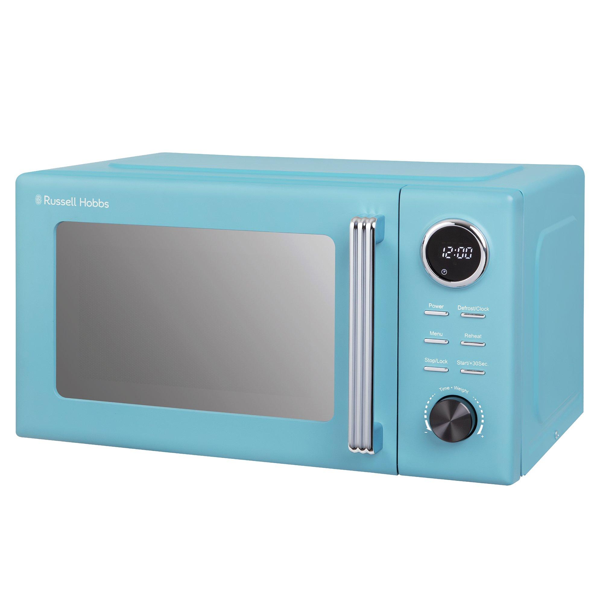 Retro Blue - Russell Hobbs - RHMD838RB Hanley 20L 800W Digital Microwave - 3