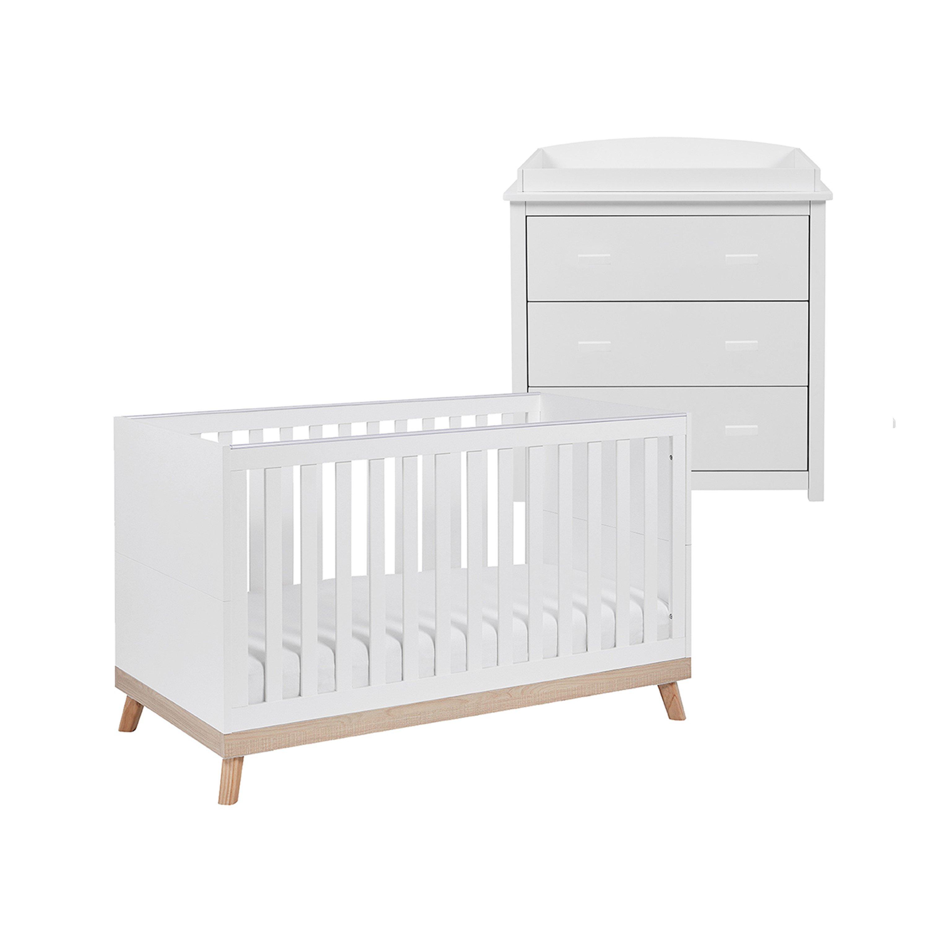 White - Babymore - Mona 2 Piece Room Set - White