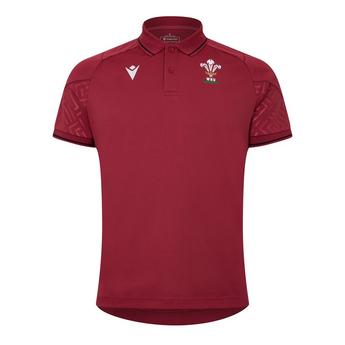 Macron Wales 23/24 Rugby Travel Polo
