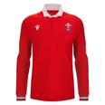 WRU Wales 23/24 Home Long Sleeve Rugby Shirt