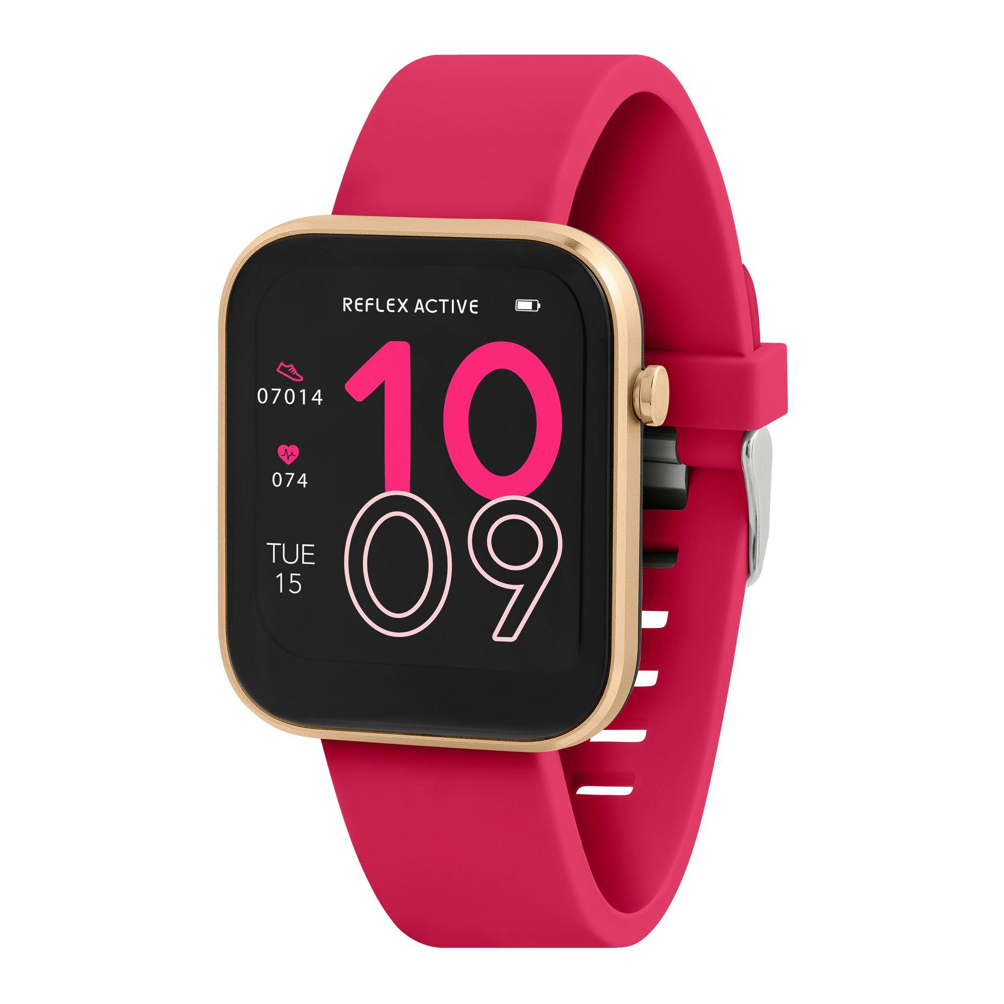 Reflex Active Series 12 Pink Strap Smart Watch | FRASERS