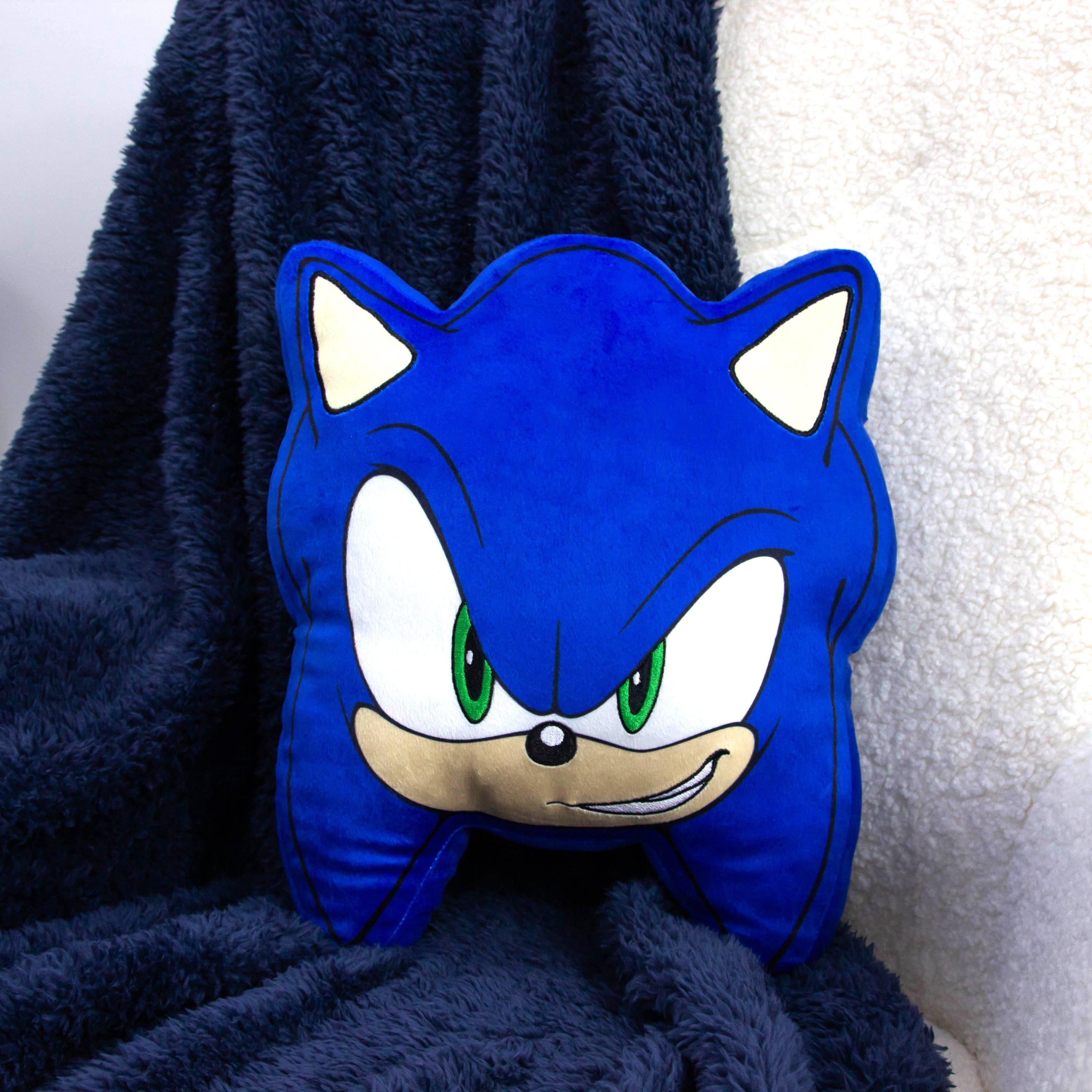 Multicolour - Sonic the Hedgehog - Sonic Shaped Cushion - 1