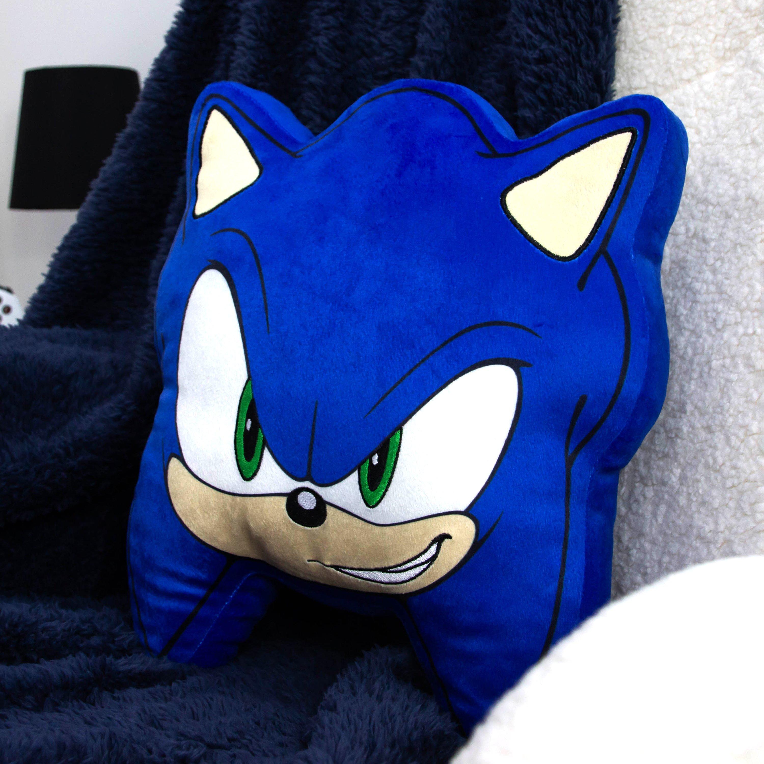 Multicolour - Sonic the Hedgehog - Sonic Shaped Cushion - 2