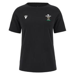 Macron Wales Rugby Short Sleeve T shirt 2023 Womens