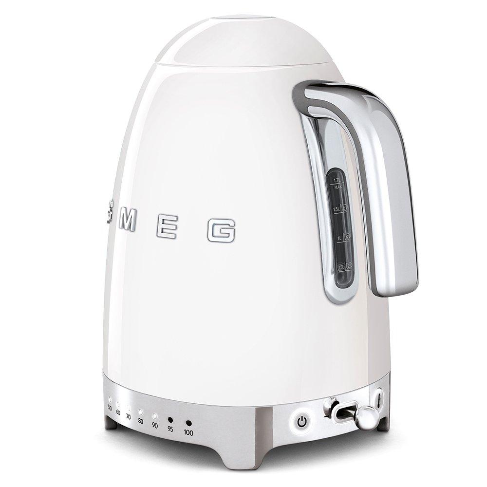 White - Smeg - 50s Style Variable Temperature Kettle 1.7L - 3