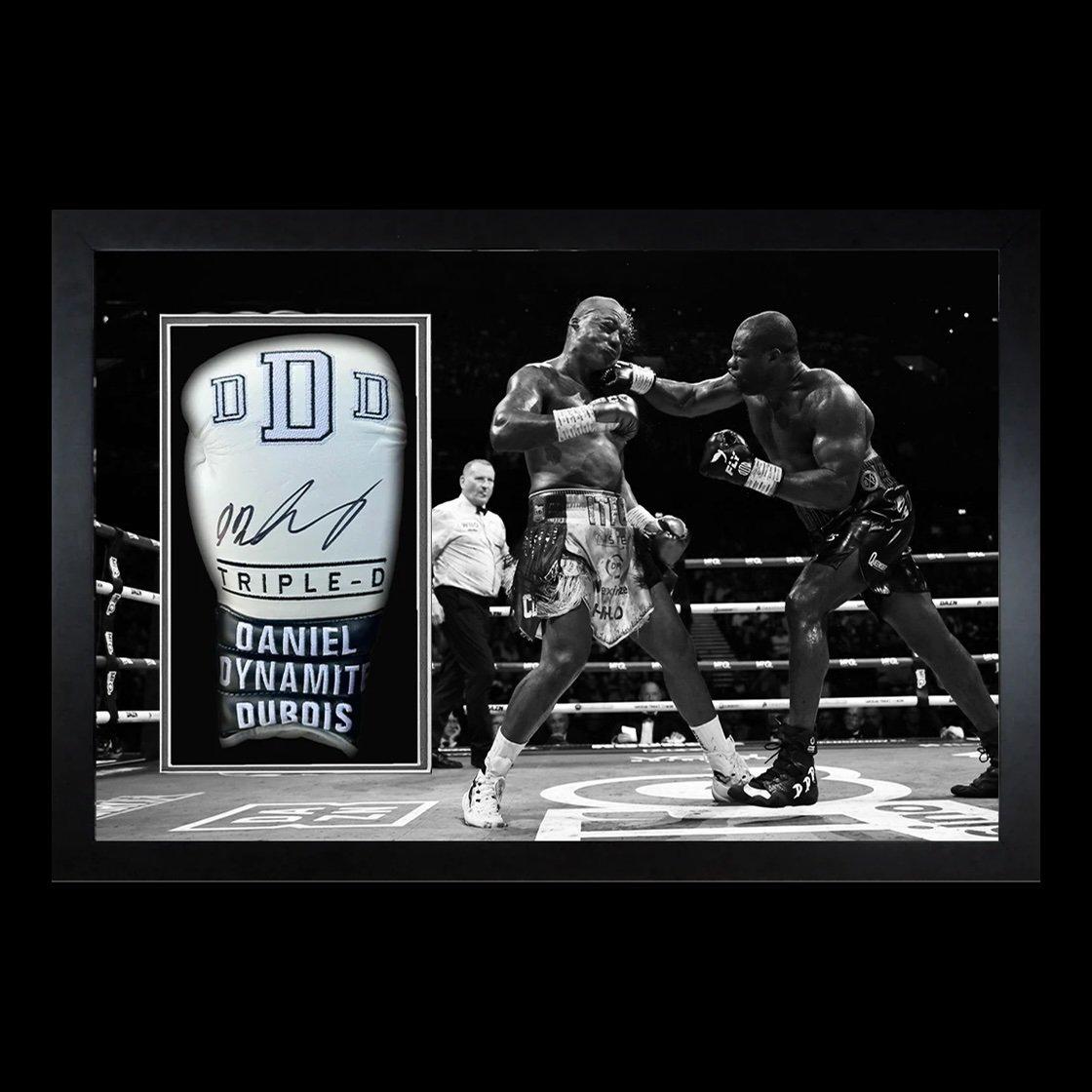 White - The Fan Cave - Daniel Dubois v Fabio Wardley Signed White Glove F - 1