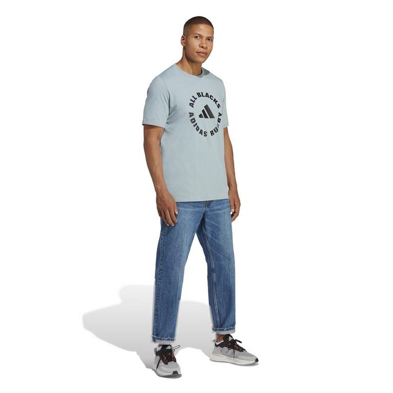 Gris Magique - adidas - MSGM logo-print long-sleeve cotton T-shirt - 4