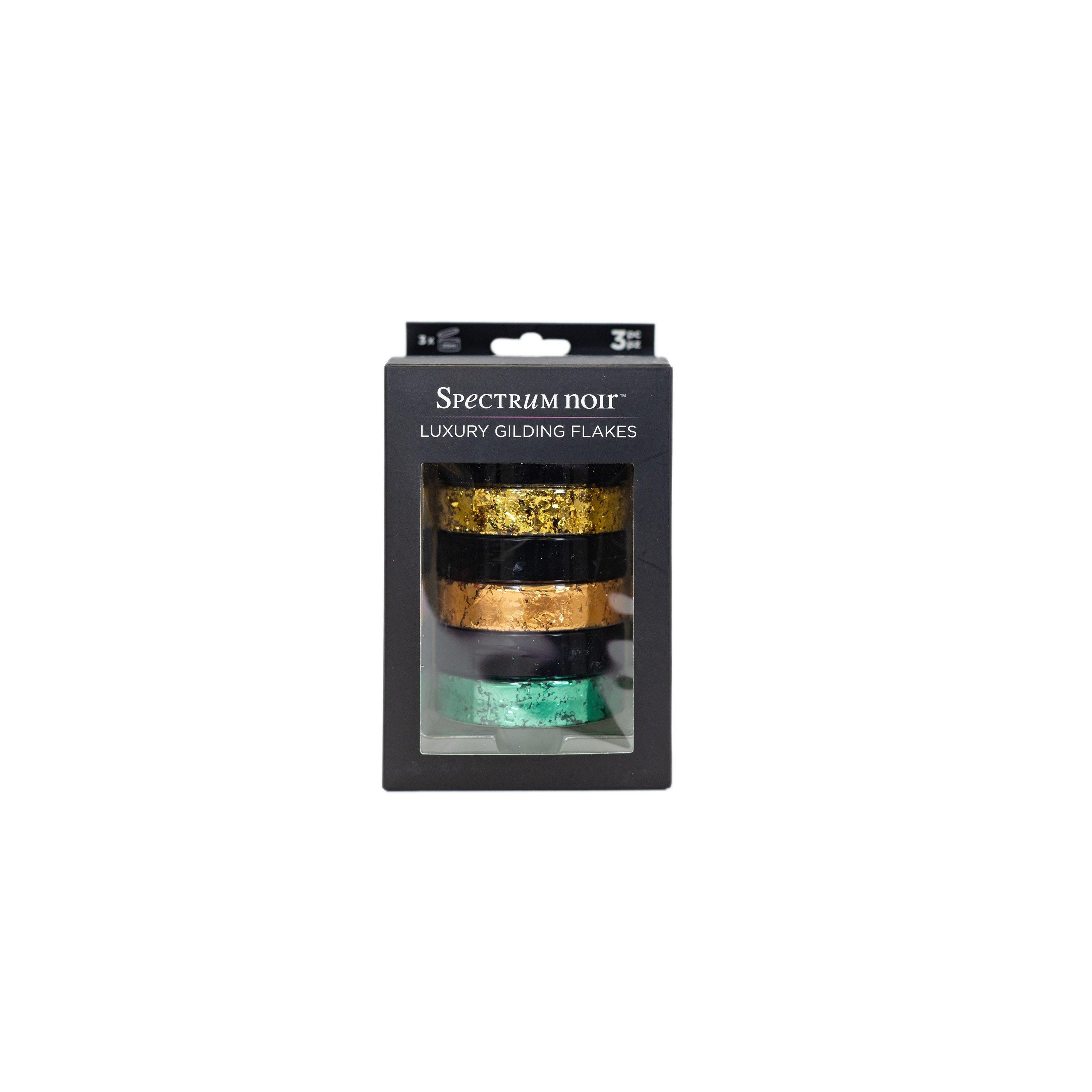 Multi - Crafters Companion - Spectrum Noir Luxury Gilding Flakes - Patina 3 Pk - 1