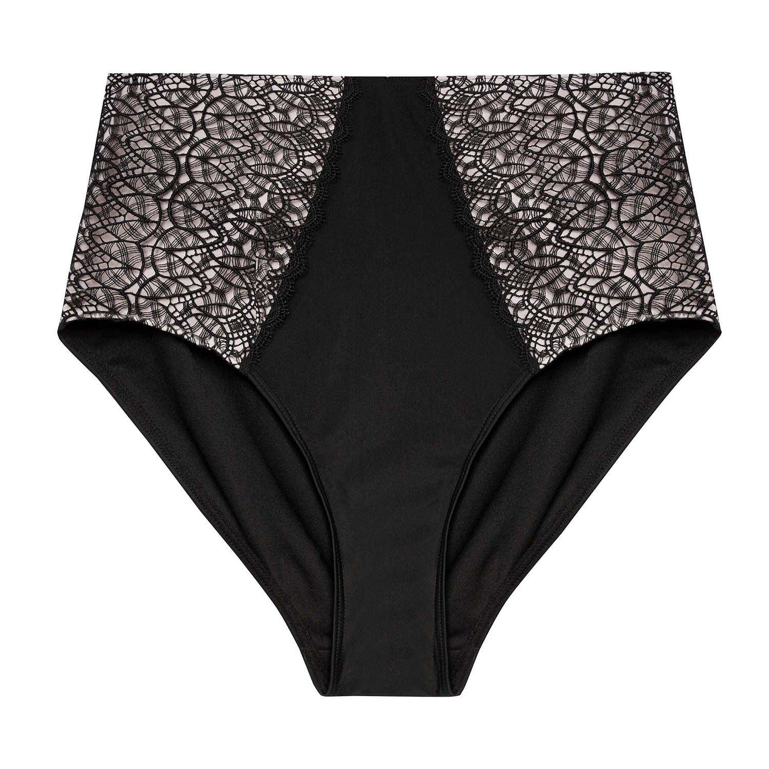 Black - Playful Promises - Bettie Page Eco Vivien High Waist Bikini Brief - 4
