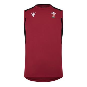 Macron 2023-2024 Wales Rugby Sleeveless Training Vest