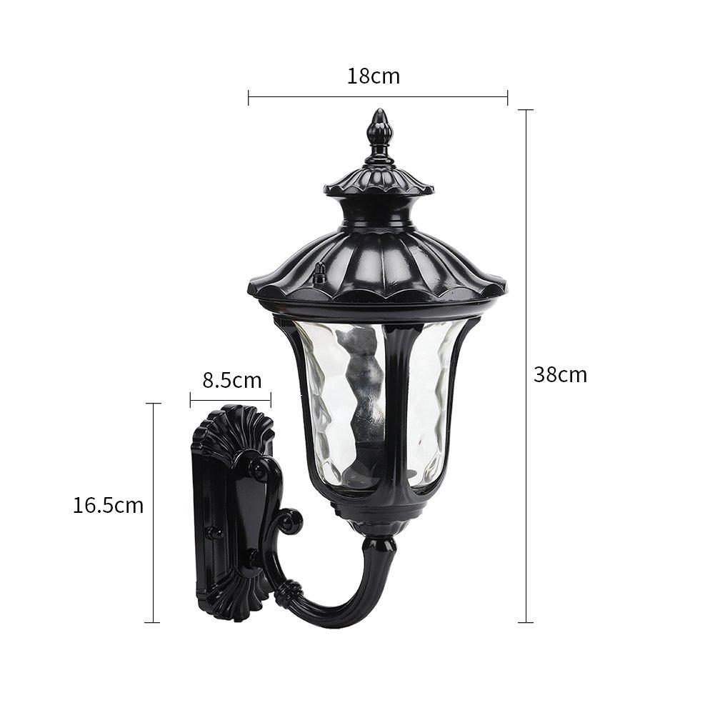 Black - Breeins - Outdoor Wall Lantern Light - 2