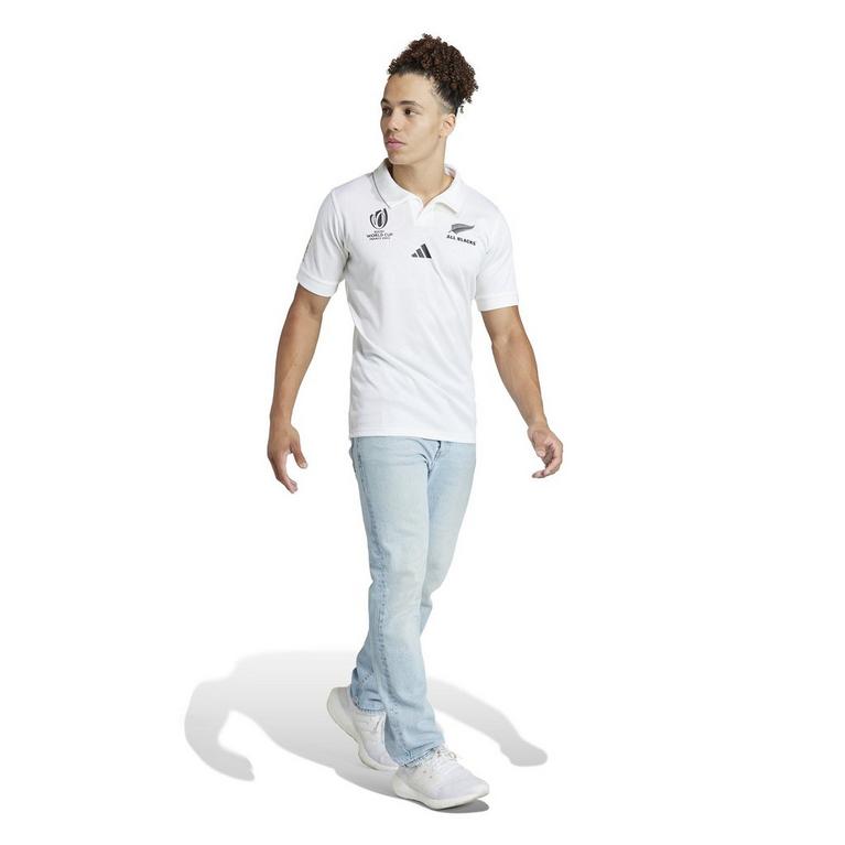 Blanc - adidas - Acid Wash Puff Sleeve T-Shirt - 4