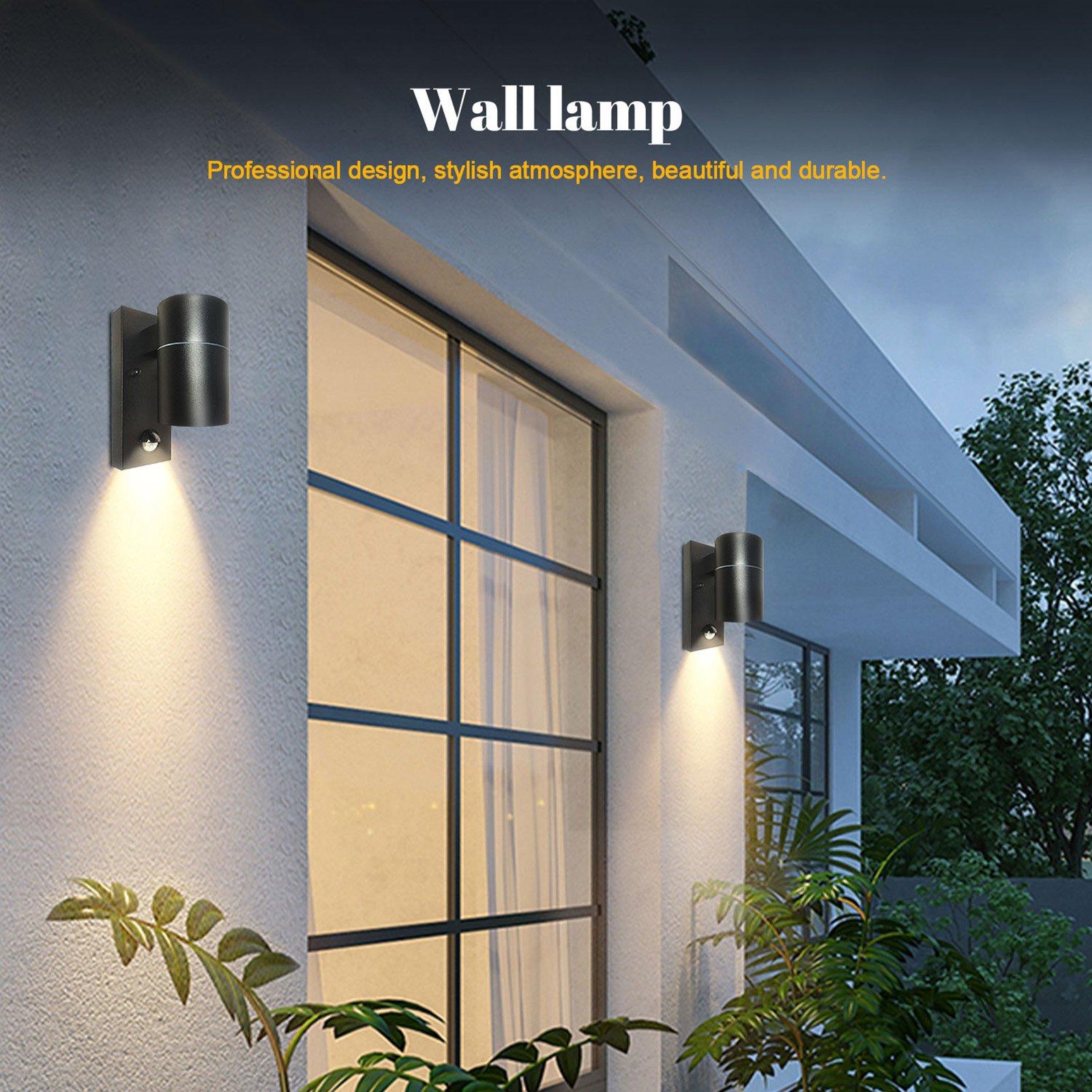 Black - Breeins - Wall Light with PIR Motion Sensor - 3