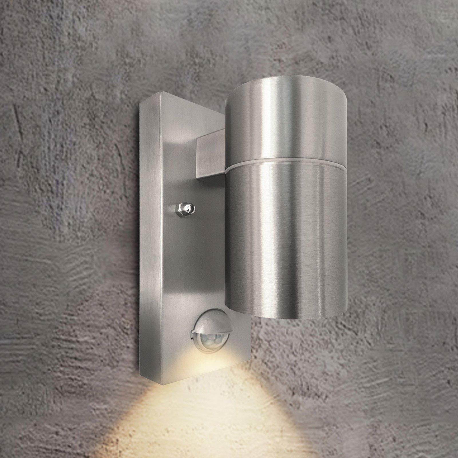 Silver - Breeins - Wall Light with PIR Motion Sensor - 1