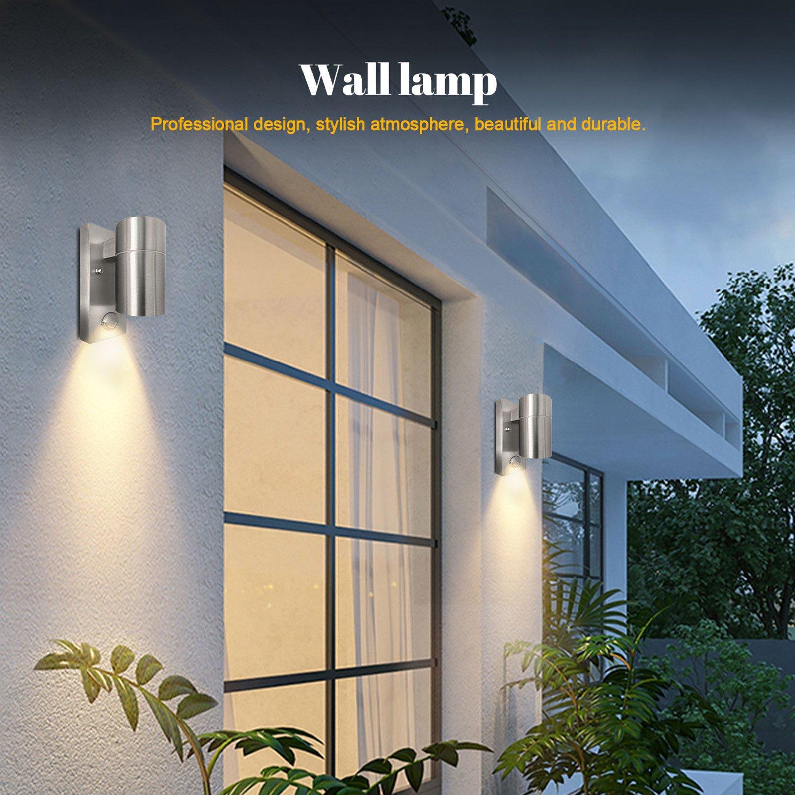 Silver - Breeins - Wall Light with PIR Motion Sensor - 3