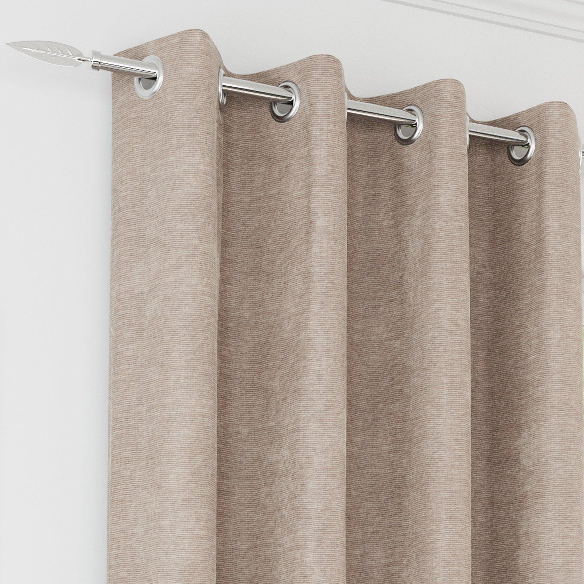 Sand - Enhanced Living - Knightsbridge Chenille Single Door Curtain - 2