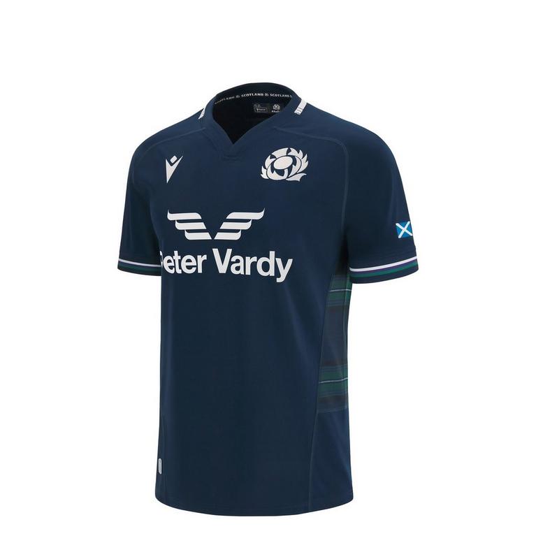 Bleu - Macron - Scotland Rugby Home 6 Nations Shirt 2023 2024 Juniors - 1