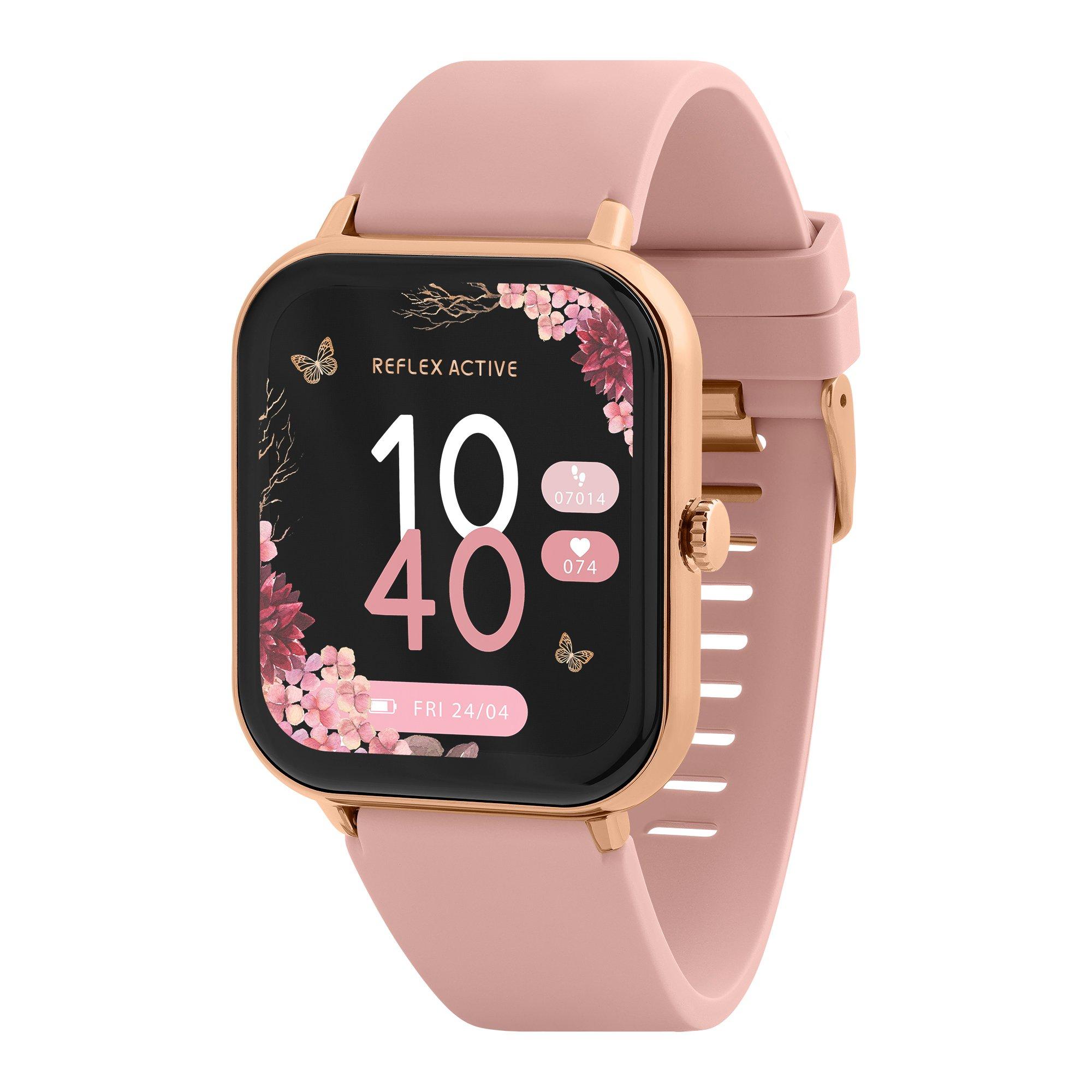 Pink - Reflex Active - Series 23 Pink Strap Smart Watch - 1