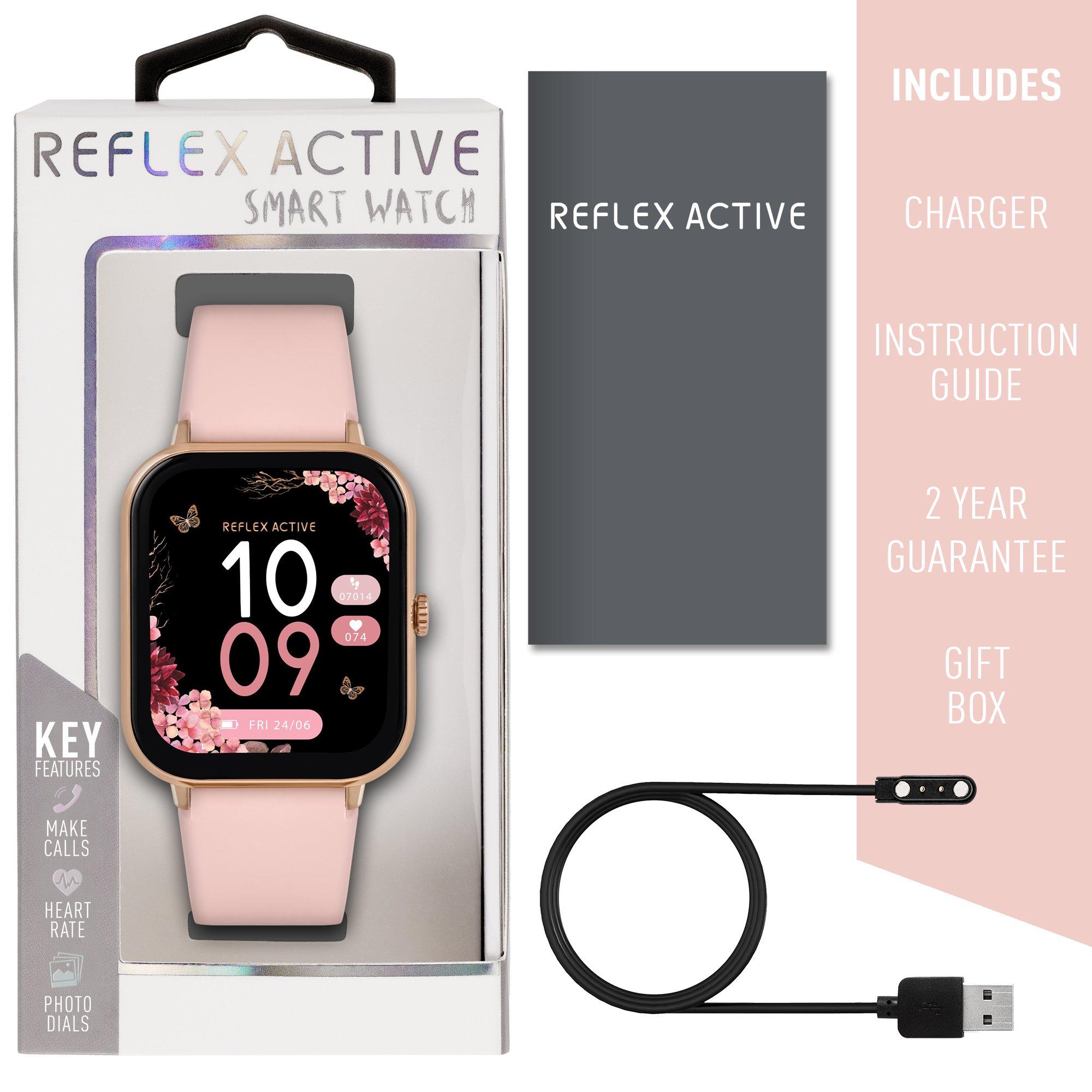 Pink - Reflex Active - Series 23 Pink Strap Smart Watch - 5
