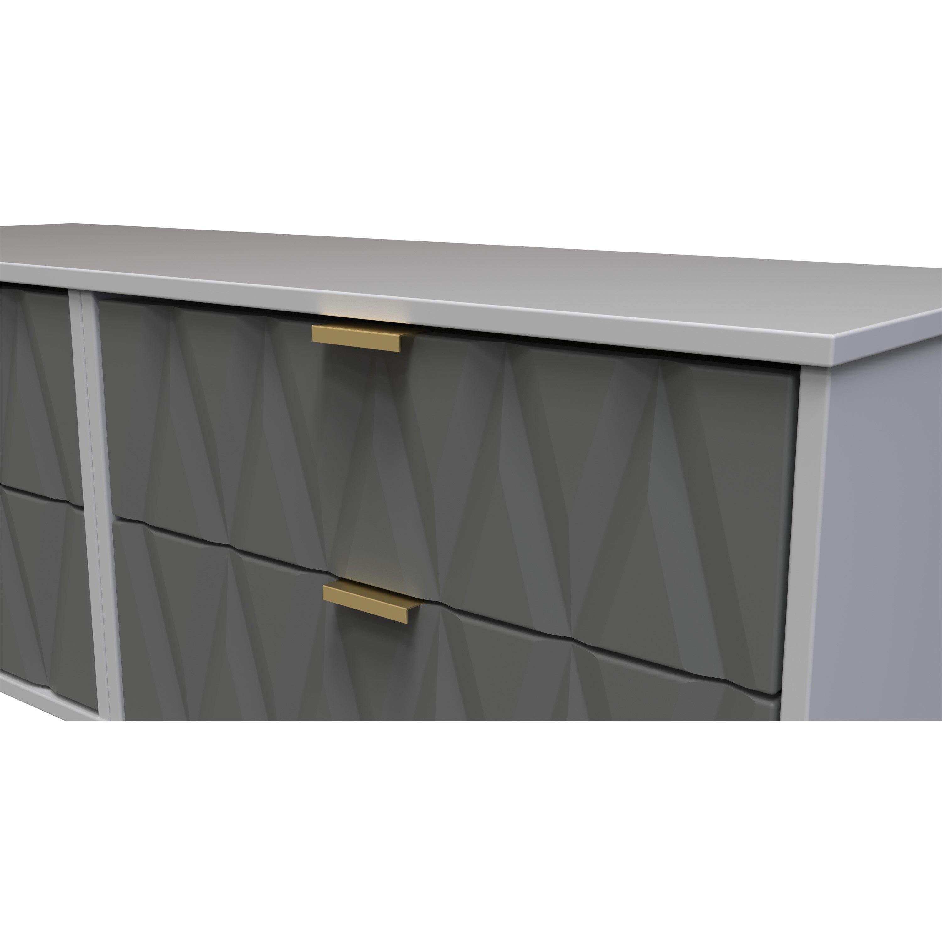 Shadow Matt & G - Welcome Furniture - Diamond 4 Drawer Bed Box - 4