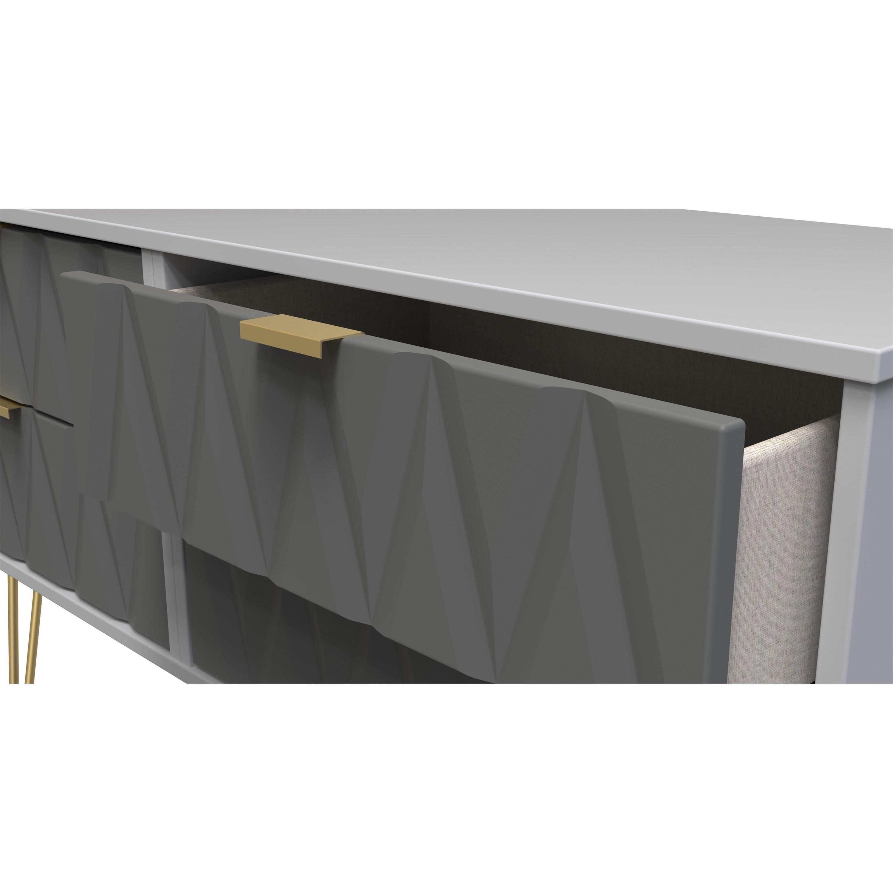 Shadow Matt & G - Welcome Furniture - Diamond 4 Drawer Bed Box - 5