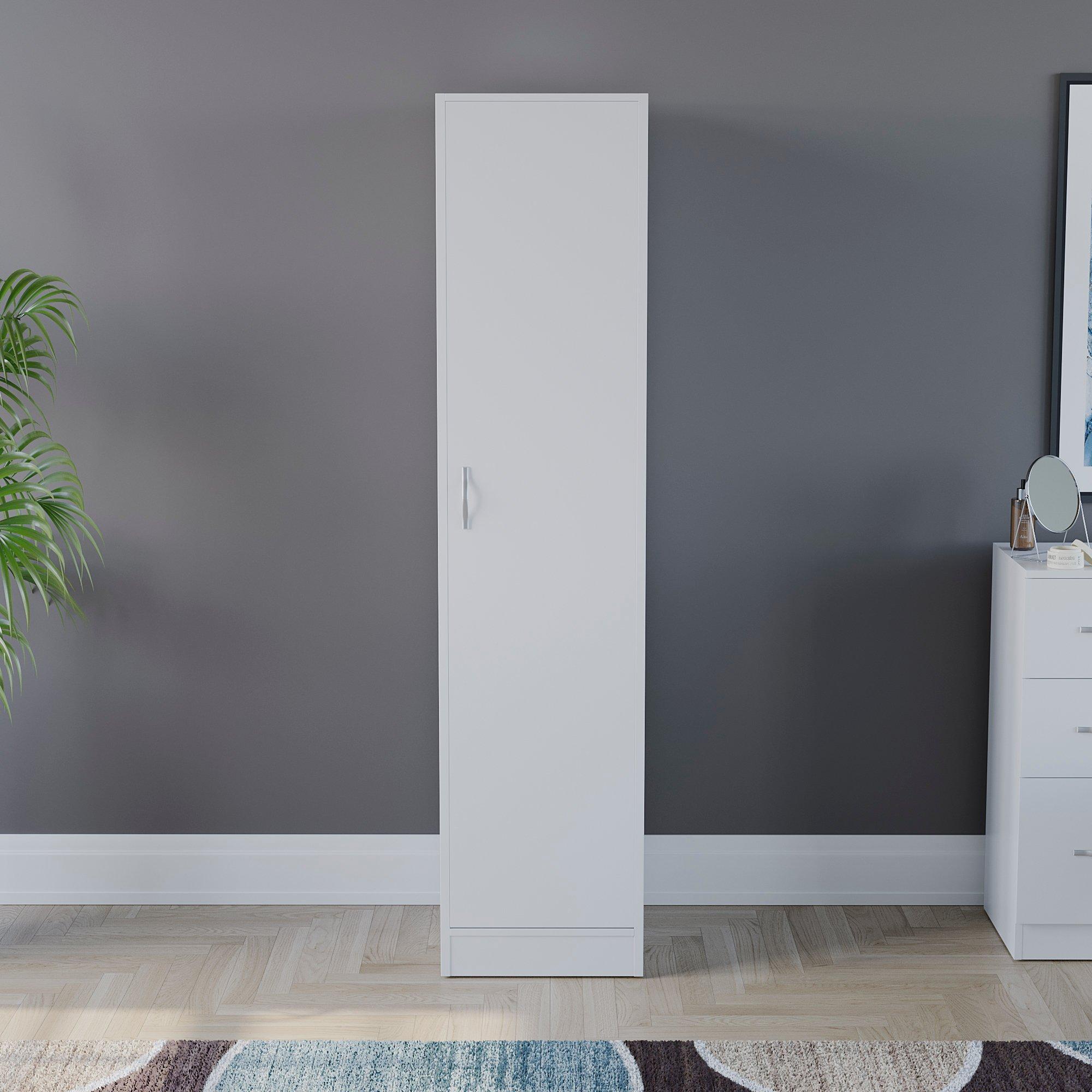 White - Lassic - Vida Designs Riano 1 Door Wardrobe - 2