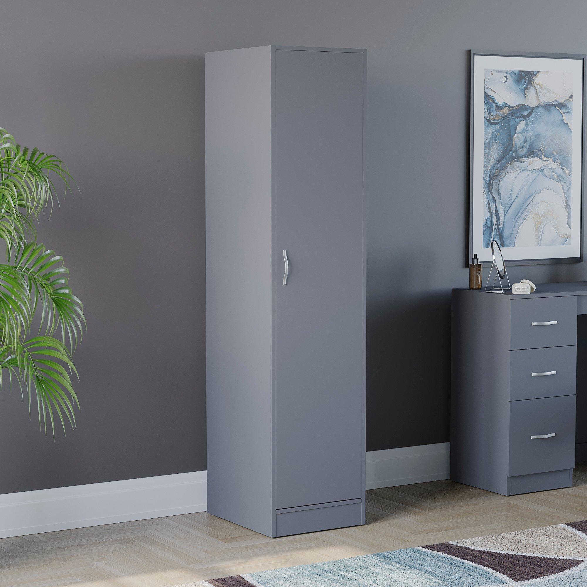 Lassic  Vida Designs Riano 1 Door Wardrobe - Grey - 1 Door