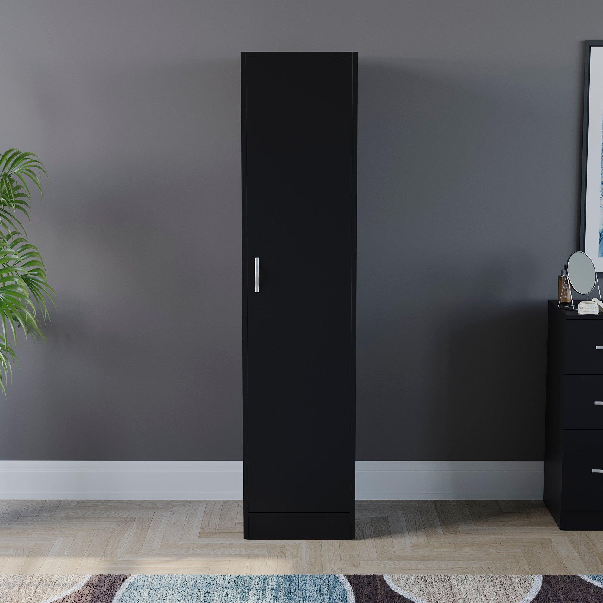 Black - Lassic - Vida Designs Riano 1 Door Wardrobe - 3