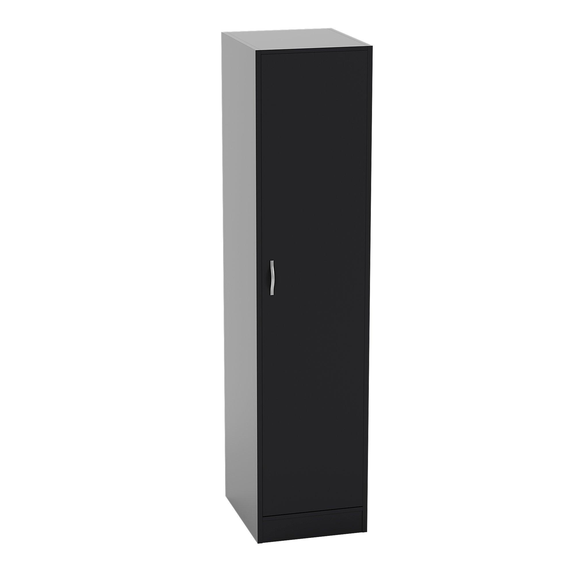 Black - Lassic - Vida Designs Riano 1 Door Wardrobe - 7
