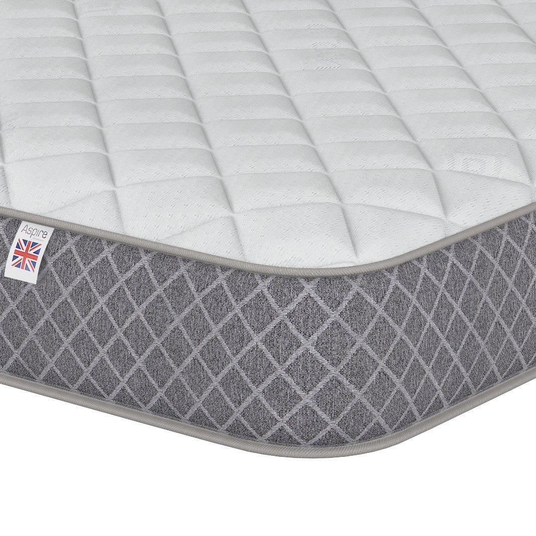 White - Aspire - Aspire Quilted Value Coil Mattress - 5