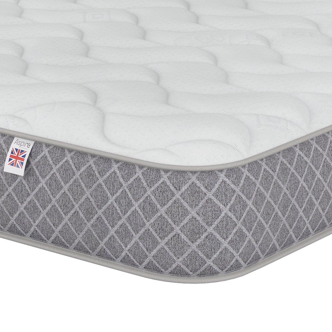 White - Aspire - Aspire 600 Rolled Bonnell Sprung Mattress - 2